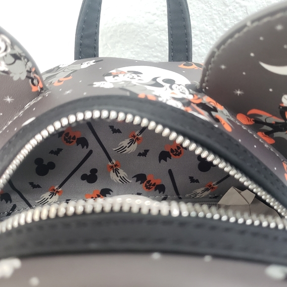 Loungefly Halloween Minnie Mickey Mini Backpack - Picture 7 of 7